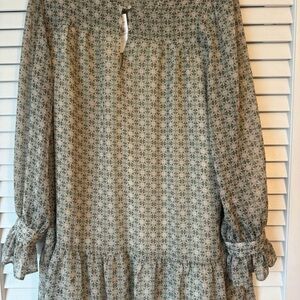 LOFT Geometric Print Top